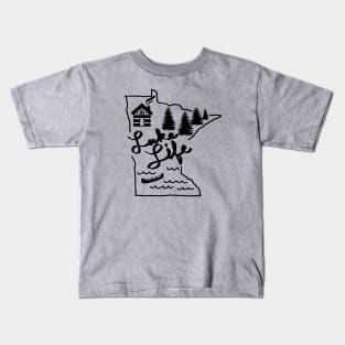 Minnesota Lake Life Kids T-Shirt